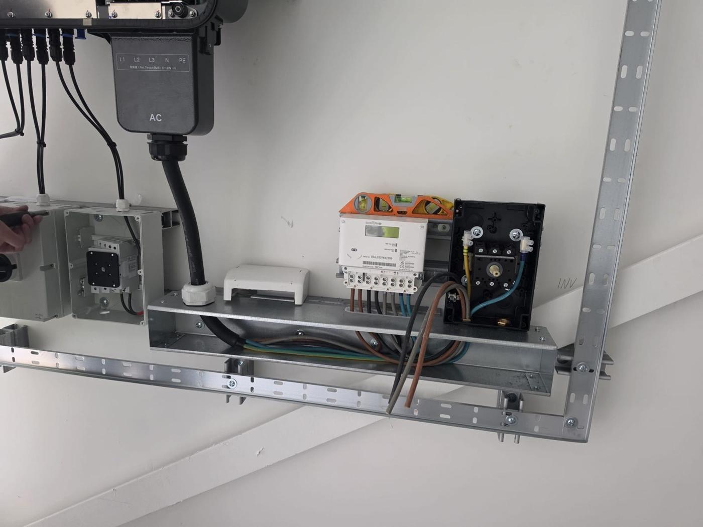 Generation meter and AC connections