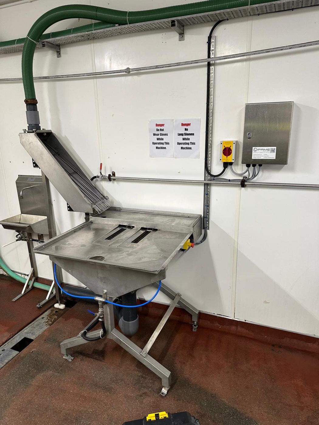 Lipame control box and isolator next to production equipment