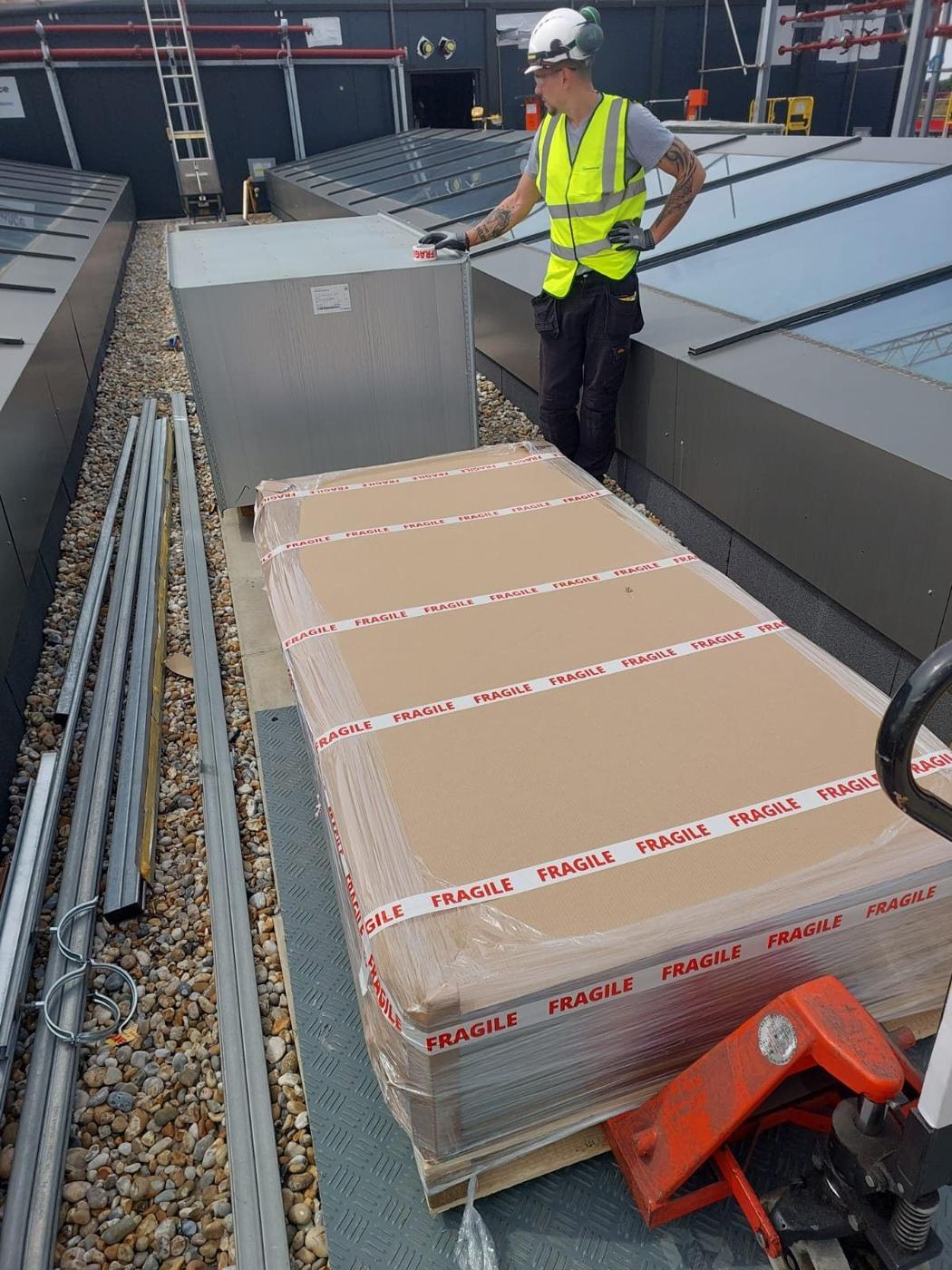 Roof has to come down for building work?